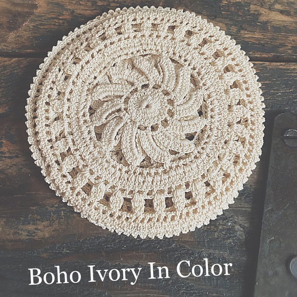 Vintage Coasters Hand Crocheted Boho HP🌵 - Picture 4 of 12